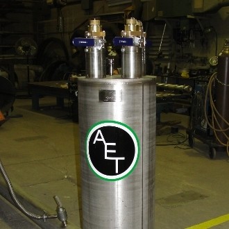 Vacuum Jacketed End Can, Stainless Steel
