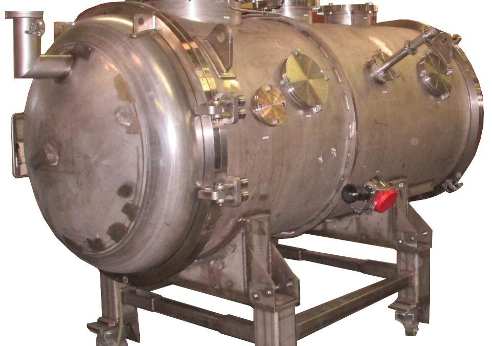 Image of a Cryostat-Testing Vacuum Chamber Modified for Service