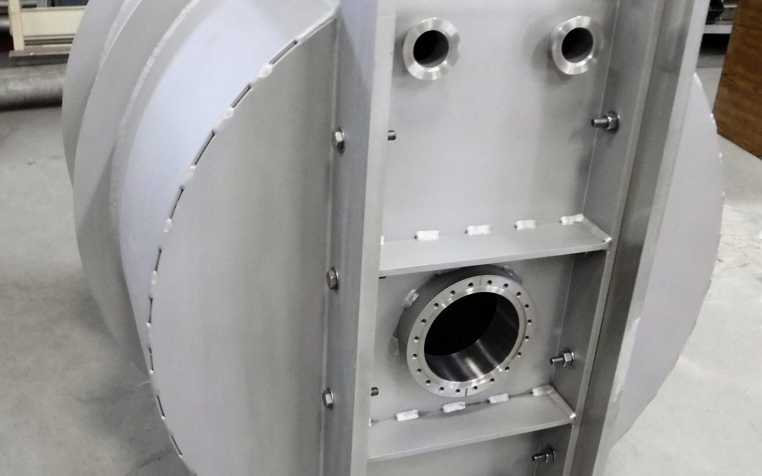 This is an image of a double-door SS Vacuum Chamber - No Hinges