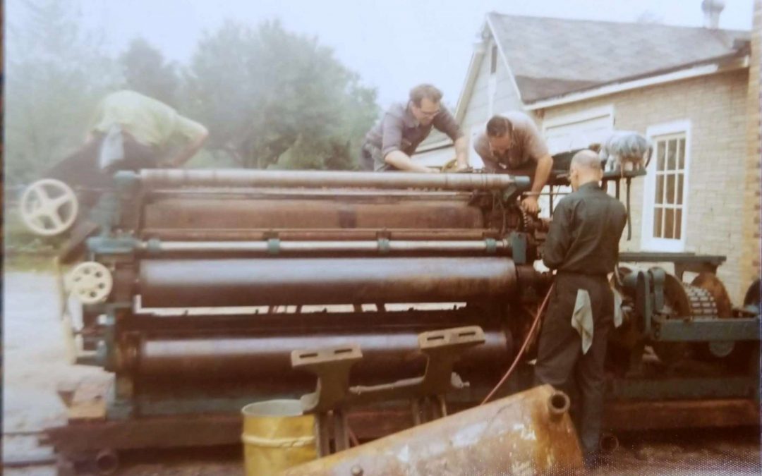 #ThrowbackThursday Corrugated Roller Machine Refurbishment ( Early 1970s)